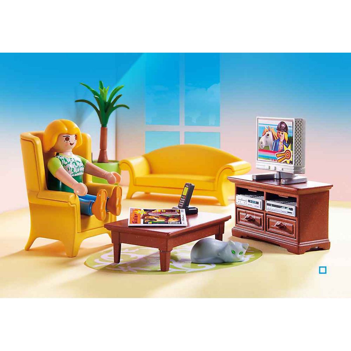 PLAYMOBIL 5308 - Dollhouse - Salon avec poêle à bois