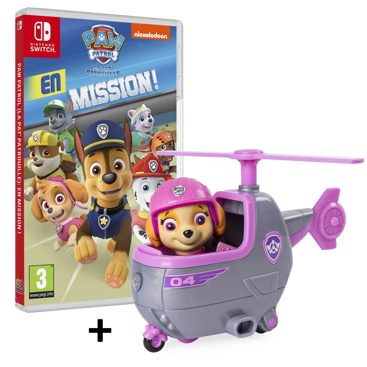 Pack Pat Patrouille + Figurine Stella Nintendo Switch