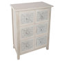 Voir la diapositive 1 : ATMOSPHERA Commode ethnique Hina - L. 64 x H. 94 cm - Gris