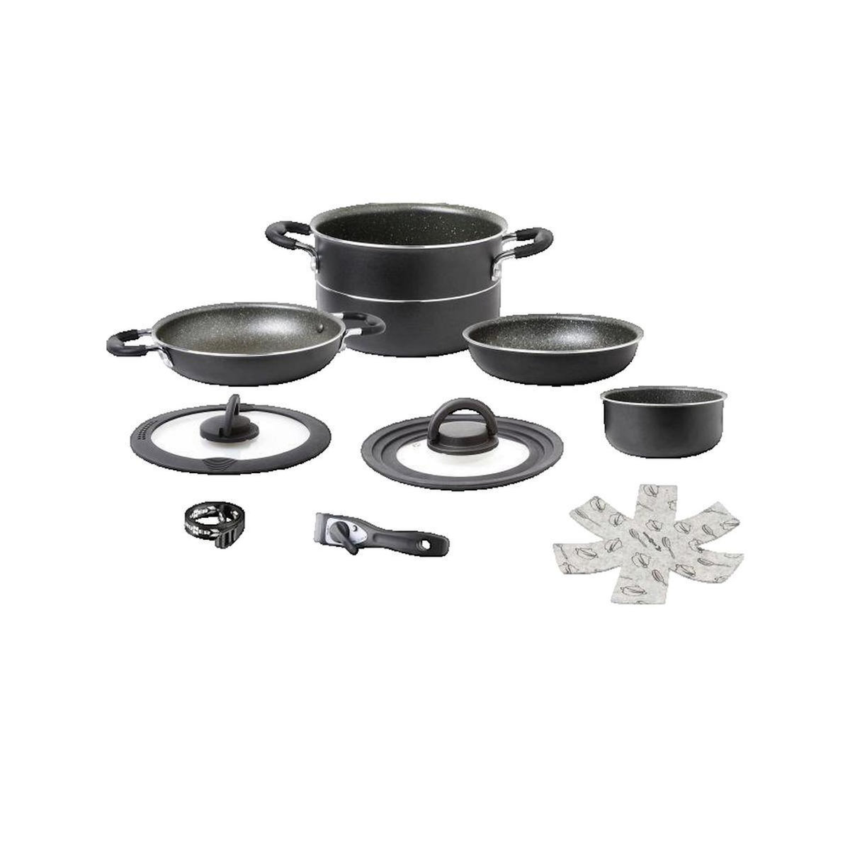 BRUNNER Set de cuisson Brunner Pirate NG Aluminium gris anthracite
