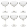 Voir la diapositive 1 : SECRET DE GOURMET Lot de 6 Coupes à Champagne Design  Victoria  28cl Transparent