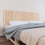 VIDAXL Tete de lit murale 204x3x60 cm Bois massif de pin