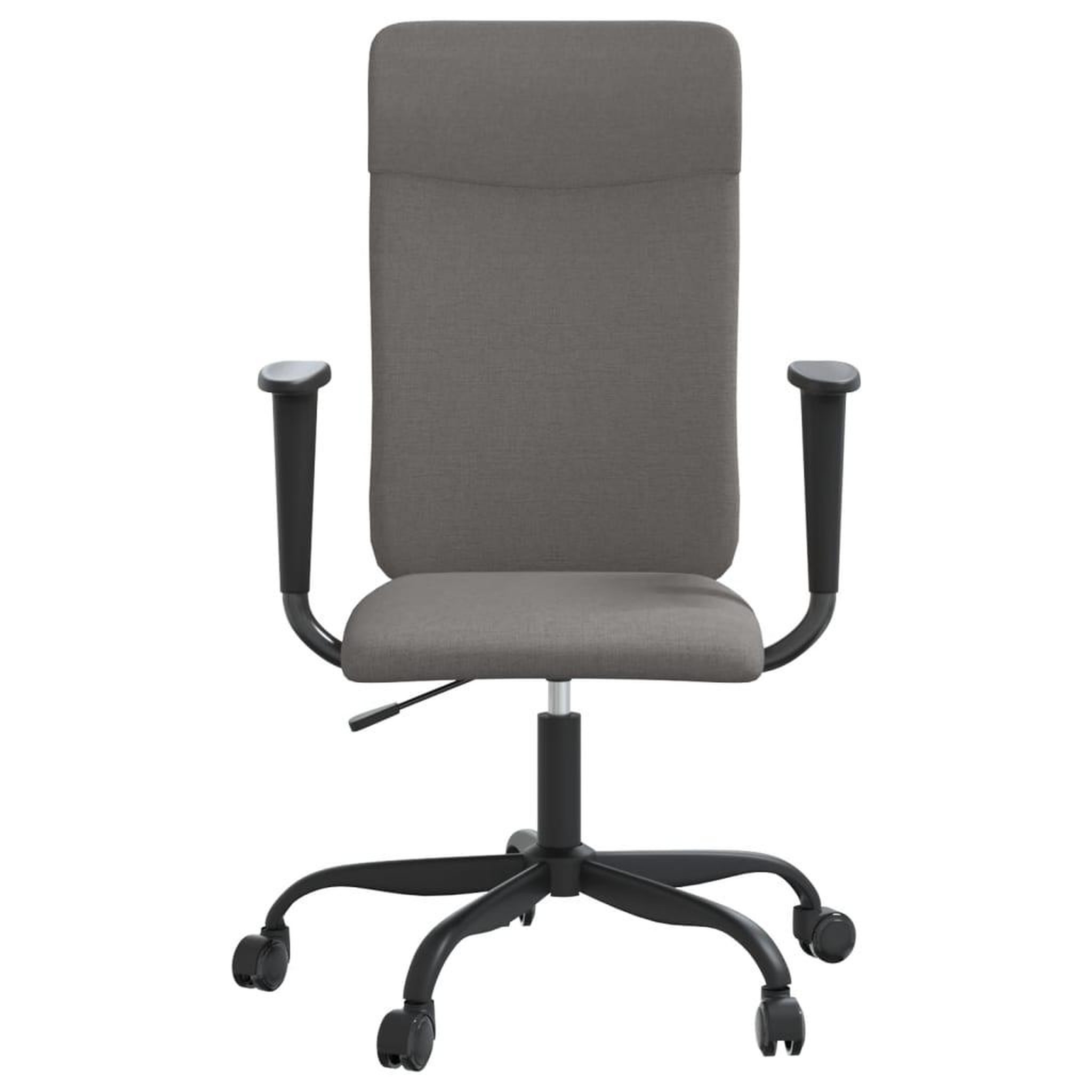 Voir la diapositive 3 : VIDAXL Chaise de bureau reglable en hauteur gris fonce tissu