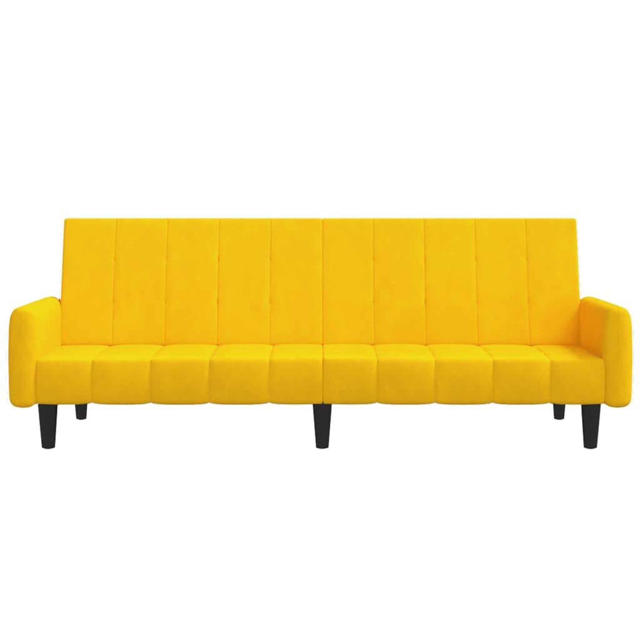 Voir la diapositive 5 : VIDAXL Canape-lit 2 places jaune velours