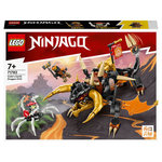 LEGO Ninjago 71782 Le dragon de terre de Cole Évolution, Jouet pour Garçons et Filles, Figurine Évolutive avec Scorpion Squelette et 2 Minifigurines