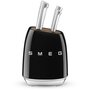 Voir la diapositive 1 : SMEG Bloc couteaux 6 pcs multi-usages noir