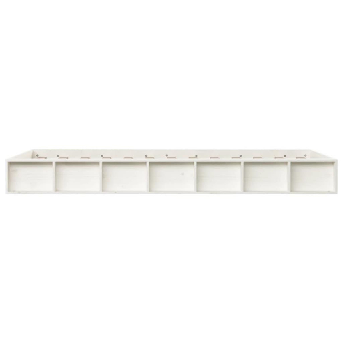 VIDAXL Cadre de lit sans matelas blanc 90x190 cm bois massif