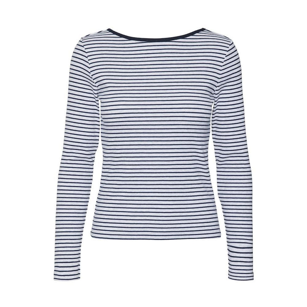 Vero Moda Top Gris/Marine à rayures Femme Vero Moda Chloe