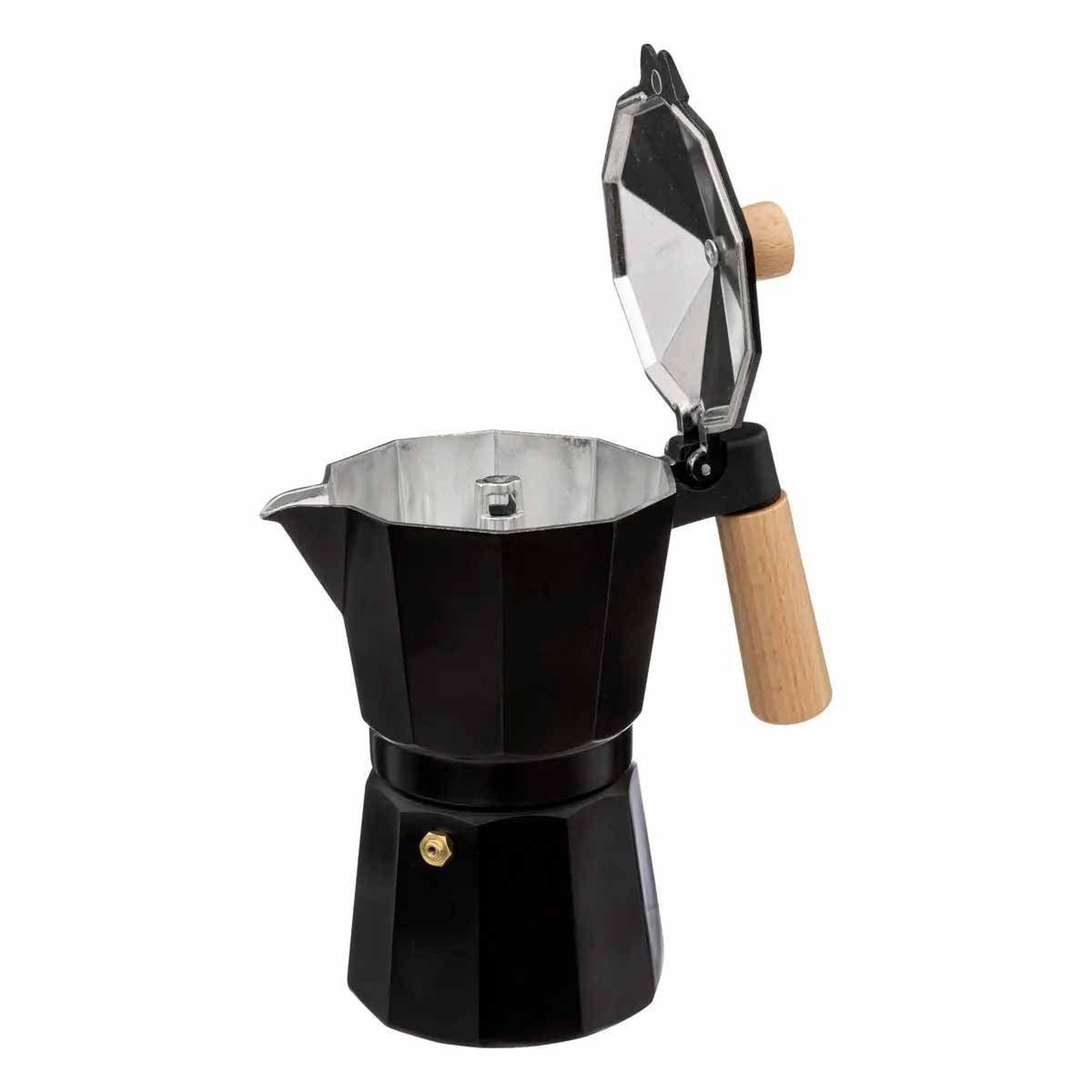 Voir la diapositive 2 : SECRET DE GOURMET Cafetière italienne  elvia  30cl noir