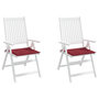 Voir la diapositive 4 : VIDAXL Coussins de chaise de jardin lot de 2 rouge bordeaux 50x50x3 cm