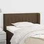 VIDAXL Tete de lit avec oreilles Marron Fonce 93x16x78/88 cm Tissu