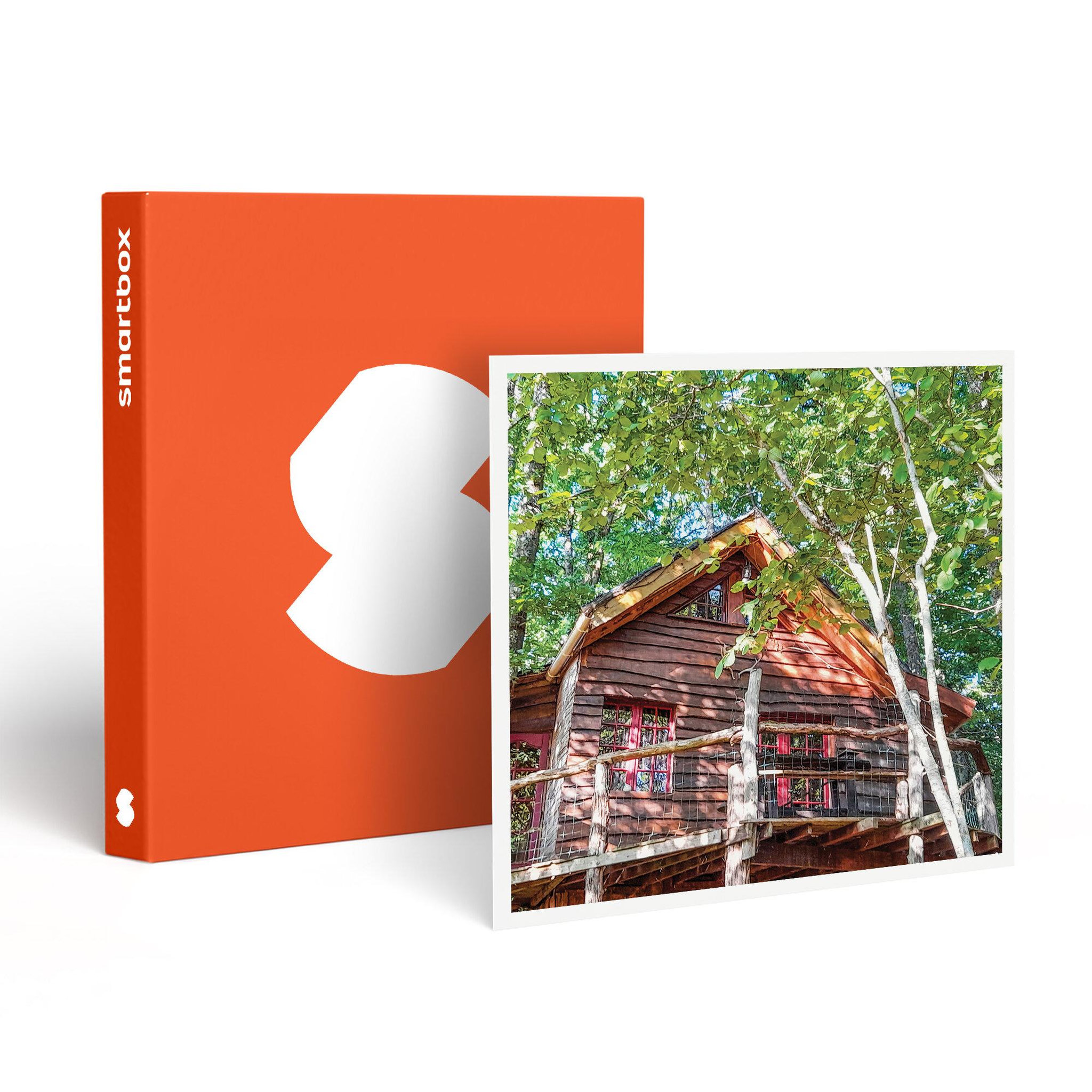 Smartbox Séjour dans les arbres : 2 jours en famille dans une cabane et tyrolienne près de tarbes - coffret cadeau séjour