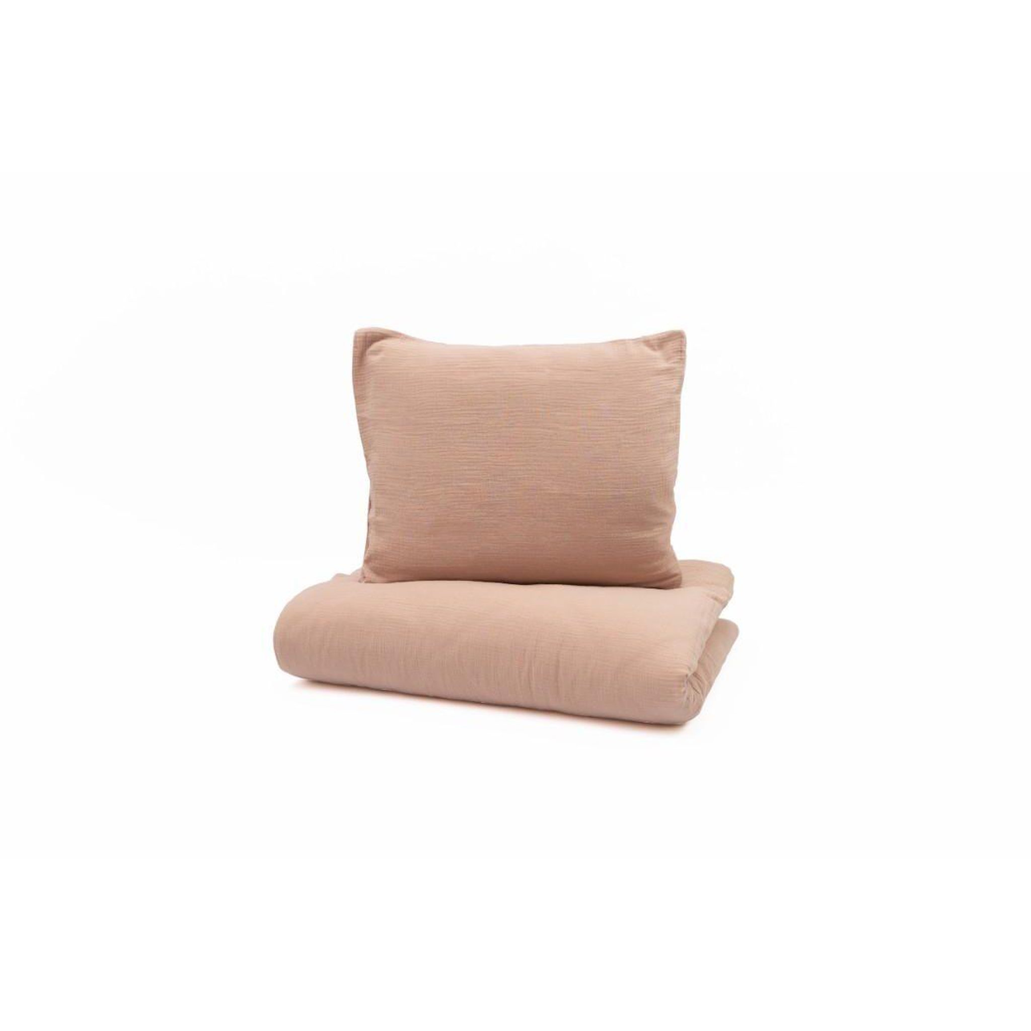 Voir la diapositive 2 : YAPPY KIDS YappyMuslin - Parure de lit 150x200 cm et 50x60 cm - Cacao