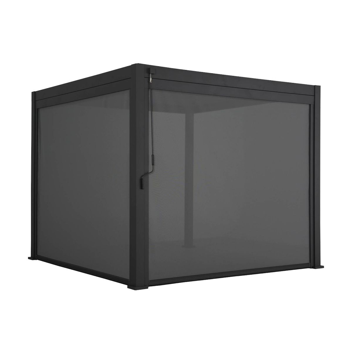 SWEEEK Pergola bioclimatique aluminium 3x3m V2 + 2 stores 3m Triomphe