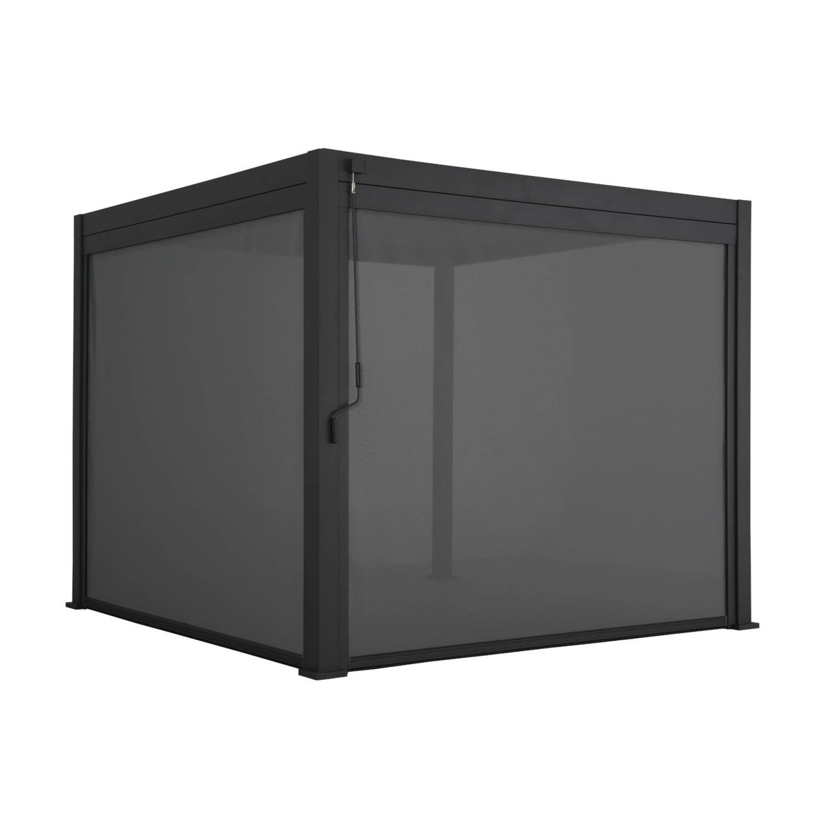 SWEEEK Pergola bioclimatique aluminium 3x3m V2 + 2 stores 3m Triomphe