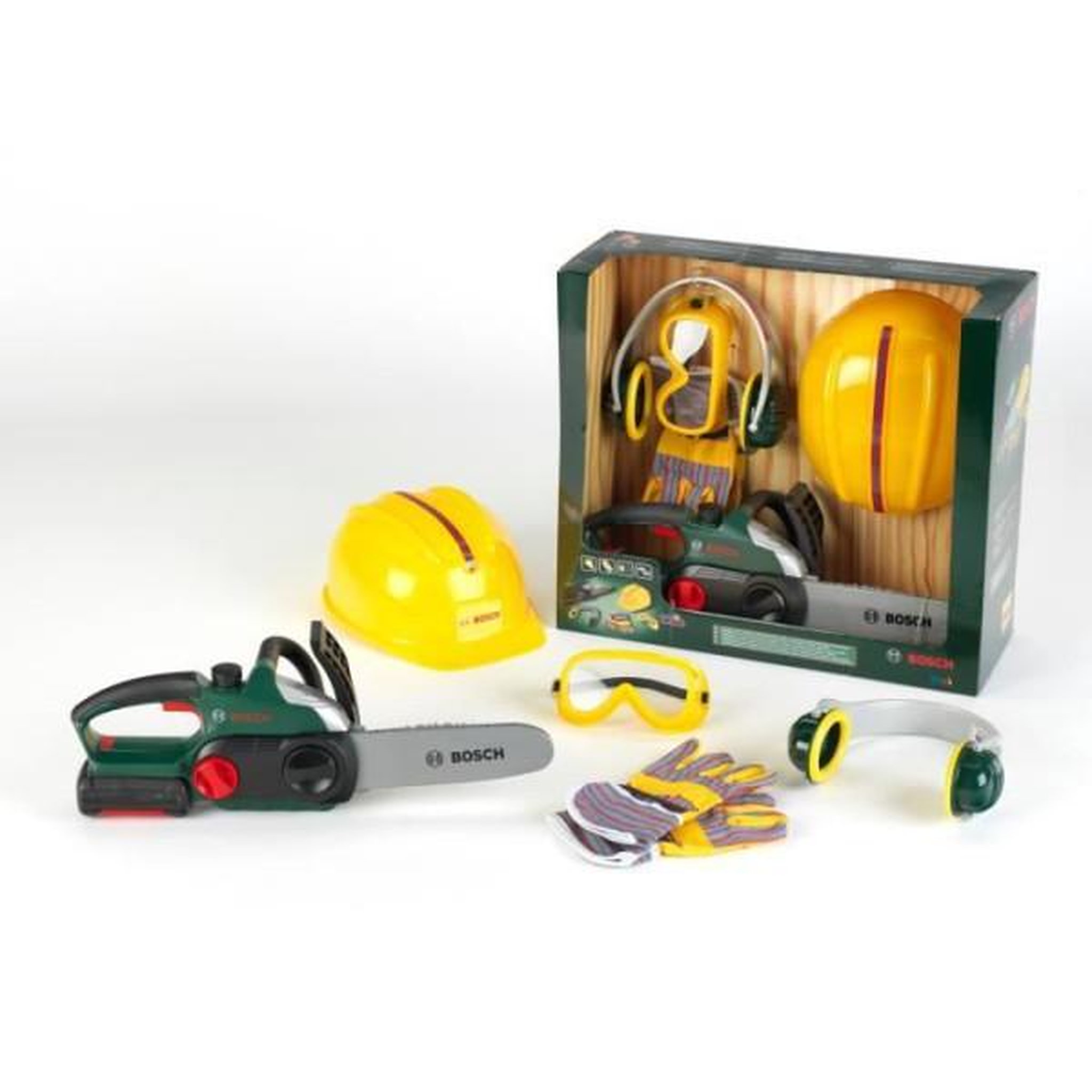 Klein Klein - jouet - set bûcheron bosch avec tronçonneuse électronique, 5 pieces