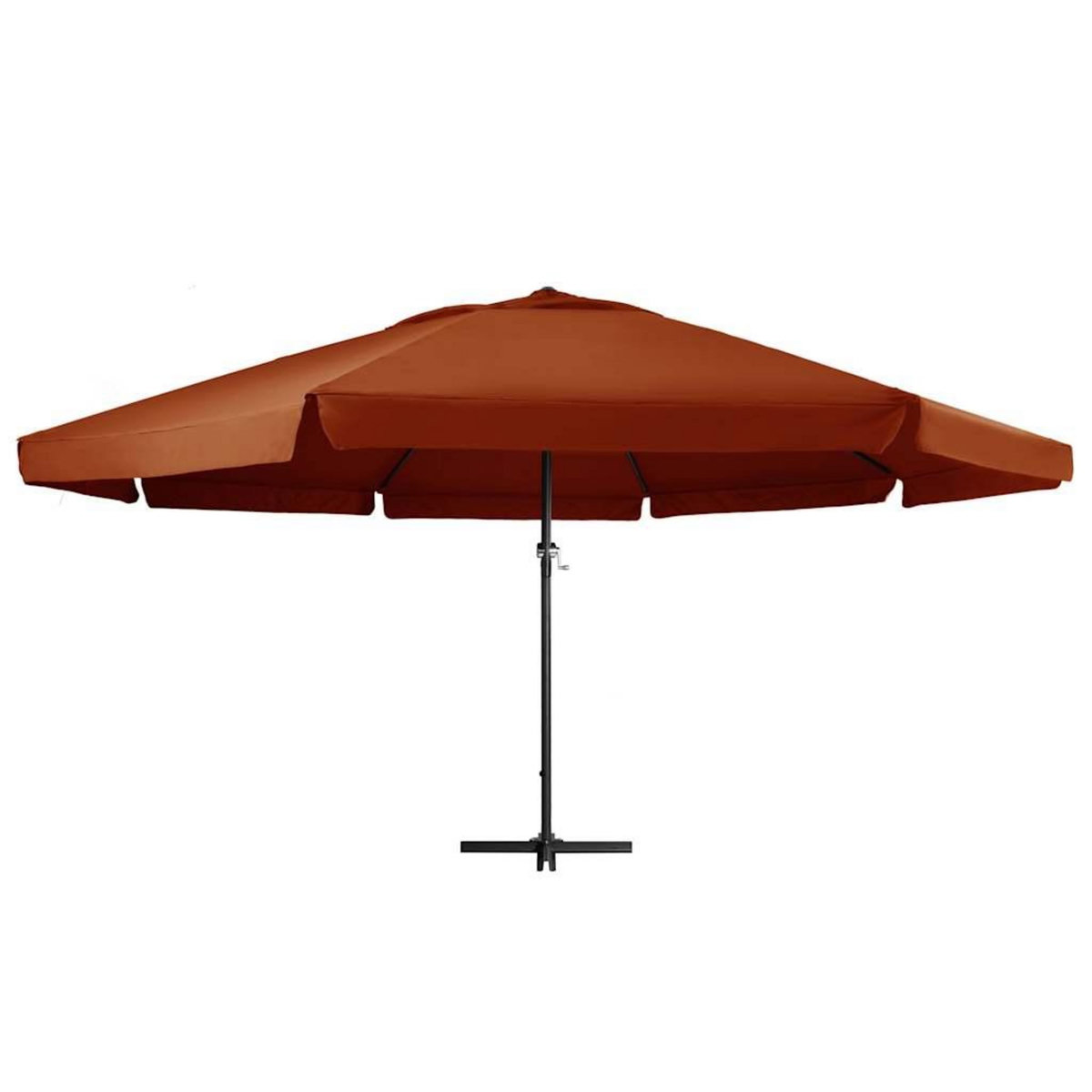 VIDAXL Parasol de jardin avec mat en aluminium 600 cm terre cuite