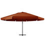 Voir la diapositive 2 : VIDAXL Parasol de jardin avec mat en aluminium 600 cm terre cuite