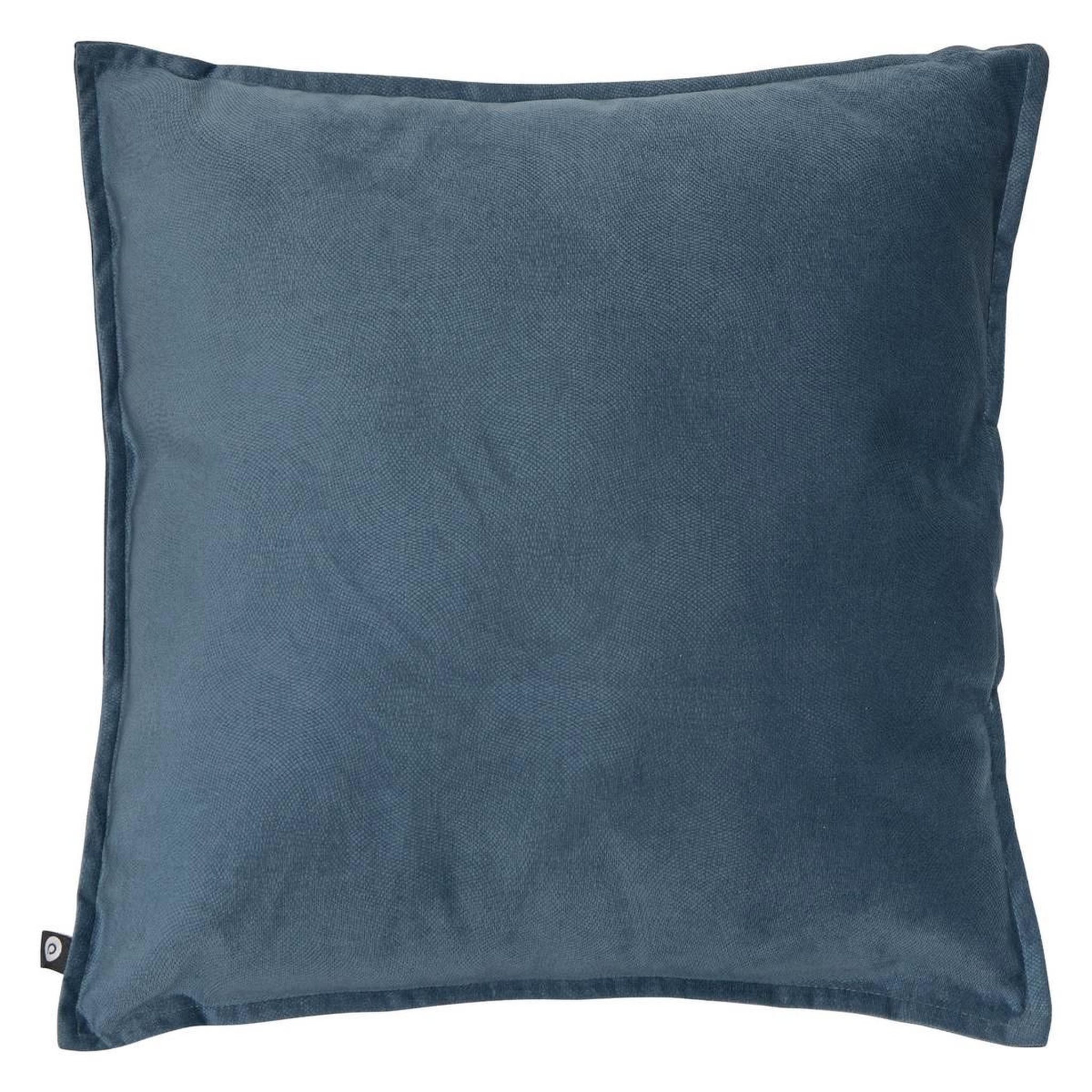 ATMOSPHERA Coussin déco uni  lilou  45x45cm bleu égéen