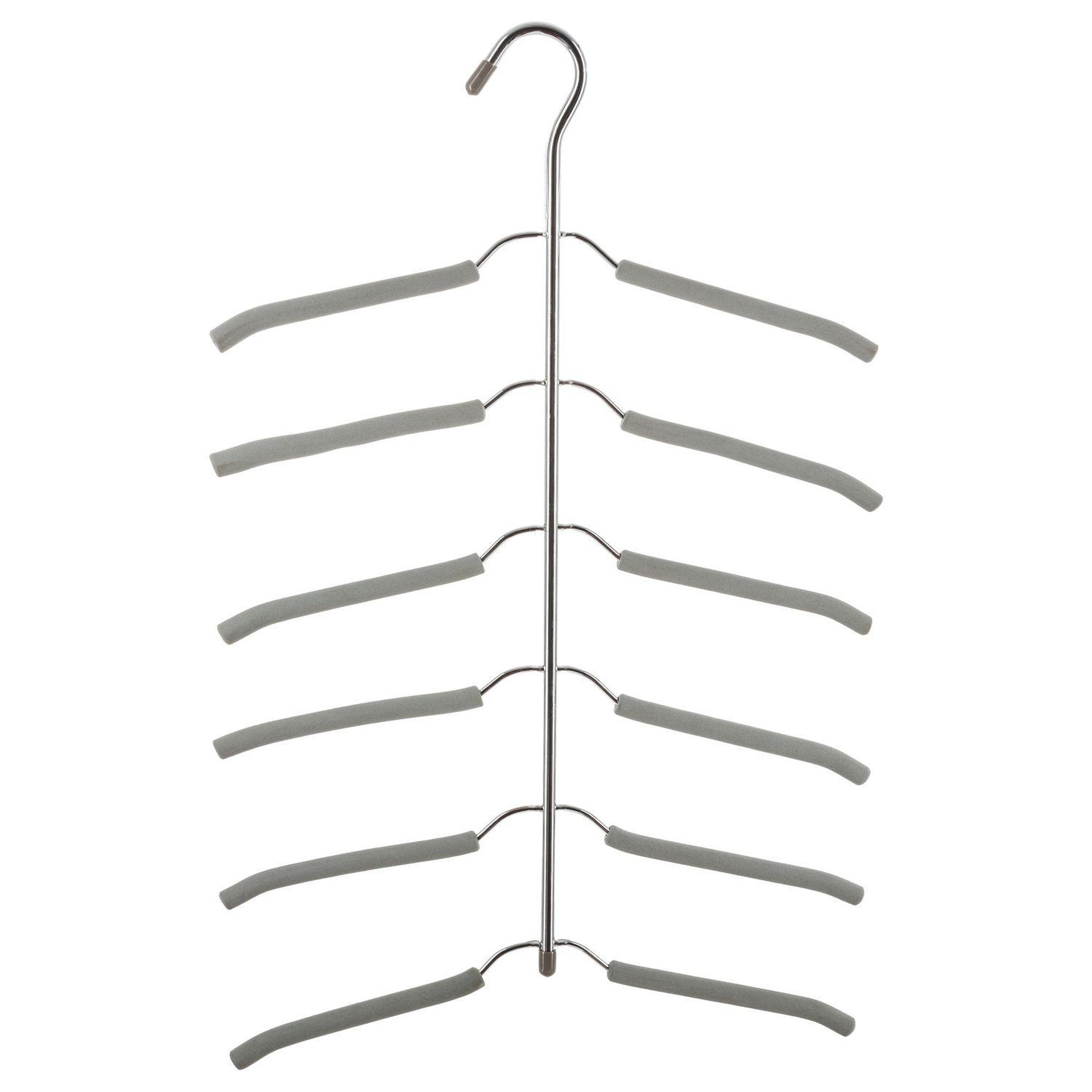 ID SPACE Cintre pour 6 chemises - en métal - gris