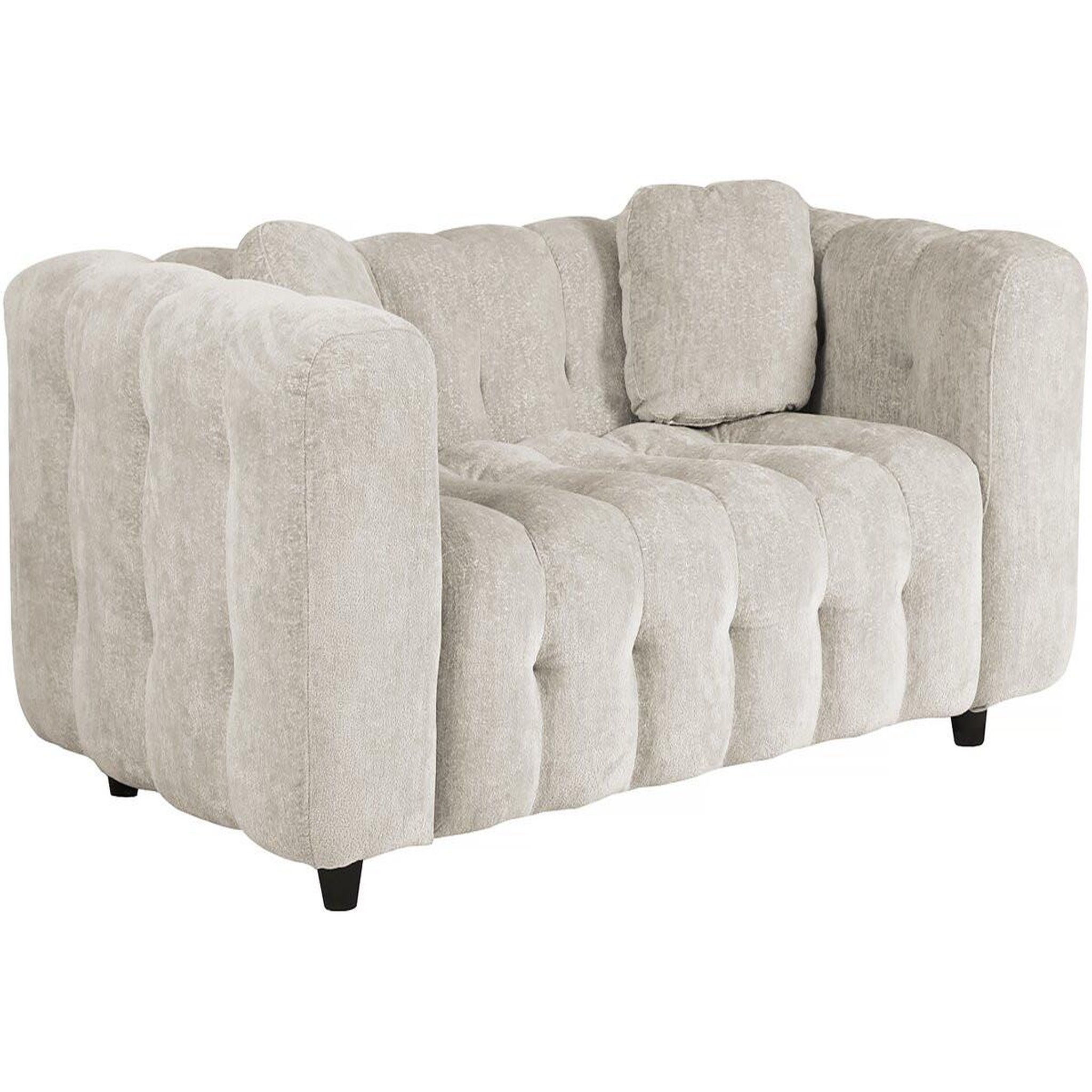 Habitat et Jardin Canapé droit en tissu chenille  vendome  - 2 places - beige
