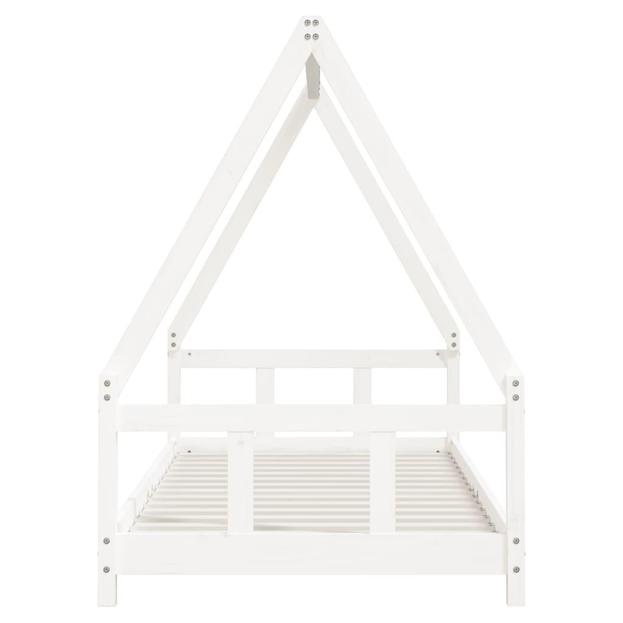 Voir la diapositive 4 : VIDAXL Cadre de lit pour enfants blanc 90x200 cm bois de pin massif
