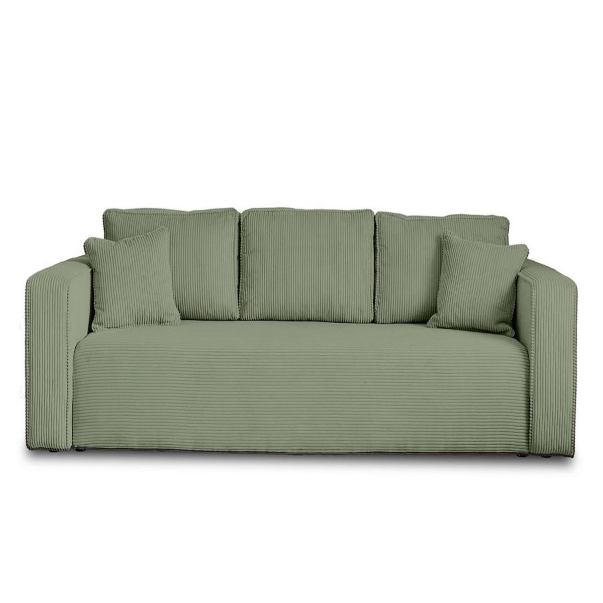 BEST MOBILIER Topaze - canapé 3 places - convertible avec coffre - en velours côtelé