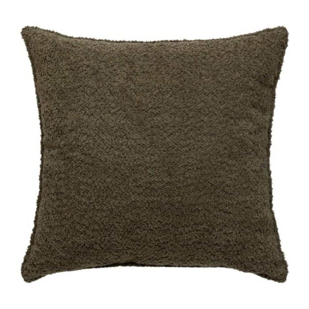 ATMOSPHERA Coussin Déco Bouclette  Soana  45x45cm Vert Kaki