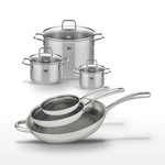 ELO Lot Poêles 24/28/32 cm & Faitouts 16/20/26 cm Elo Relief Evolution