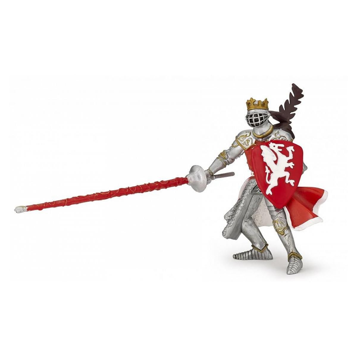 Papo 39386 Figurine Roi au dragon rouge