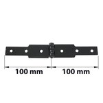 CENTRALE BRICO Charnière à congé acier pour volets battants, L.30 x l.100 mm