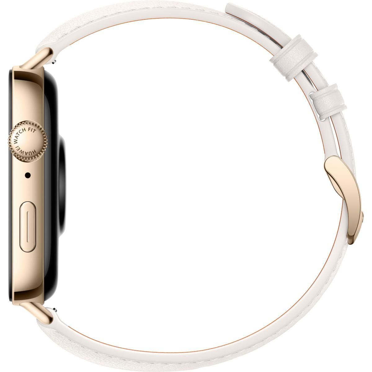 HUAWEI Montre connectée Watch Fit 3 Cuir Blanc