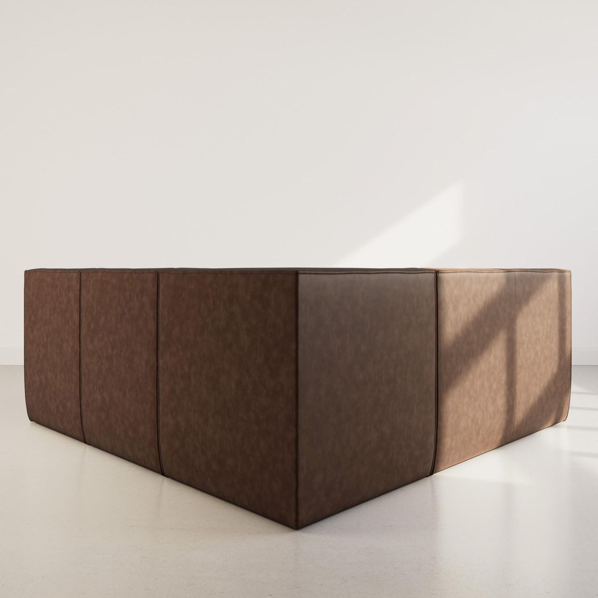 LISA DESIGN Alya - canapé modulable d'angle réversible 5 places en simili