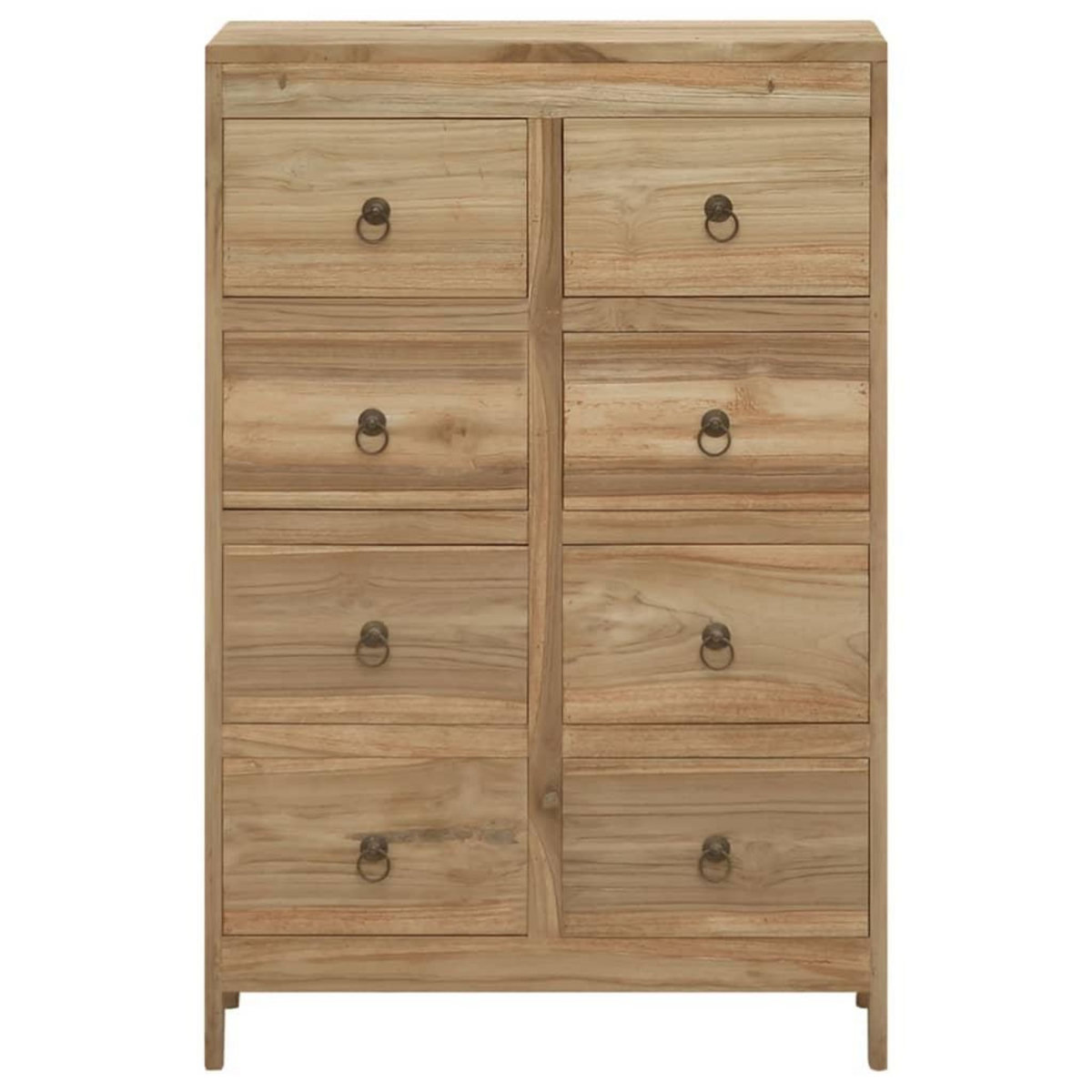 VIDAXL Commode 55x30x90 cm Bois massif de teck