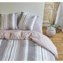Voir la diapositive 1 : Parure housse de couette + drap housse en microfibre ADELINE
