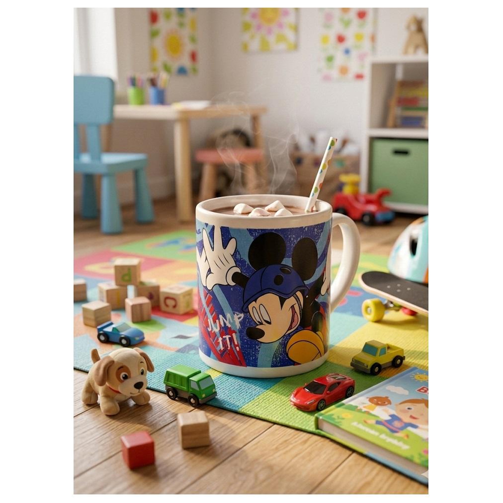Voir la diapositive 2 : Eden Mug en céramique décoré mickey mouse – 8 cm