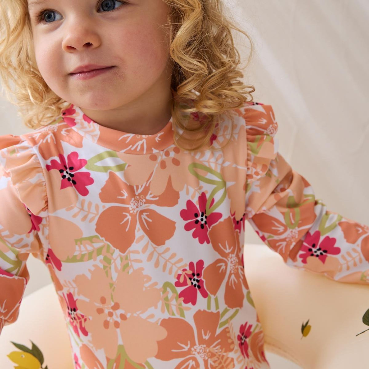 Petit Béguin Combinaison de bain bébé manches longues protection UV Rosara