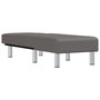 Voir la diapositive 3 : VIDAXL Chaise longue gris similicuir