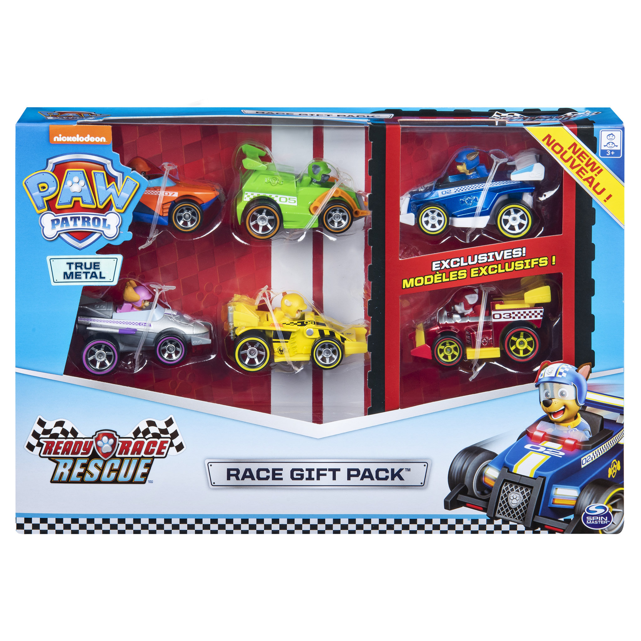 Voir la diapositive 3 : SPIN MASTER Paw Patrol Pack 6 véhicules True Metal