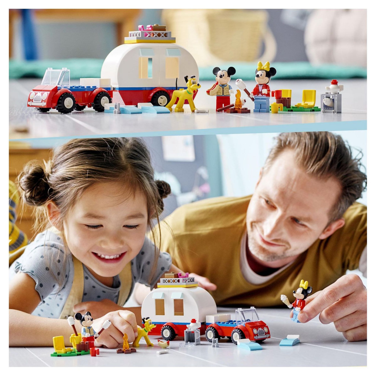 LEGO Disney 10777 - Mickey Mouse et Minnie Mouse Font du Camping, avec Pluto