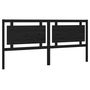 Voir la diapositive 2 : VIDAXL Tete de lit Noir 205,5x4x100 cm Bois massif de pin