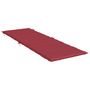 Voir la diapositive 4 : VIDAXL Coussin de chaise longue rouge bordeaux 186x58x3cm tissu oxford