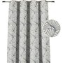 Rideau éventail jacquard à oeillets en polycoton 140x250 cm