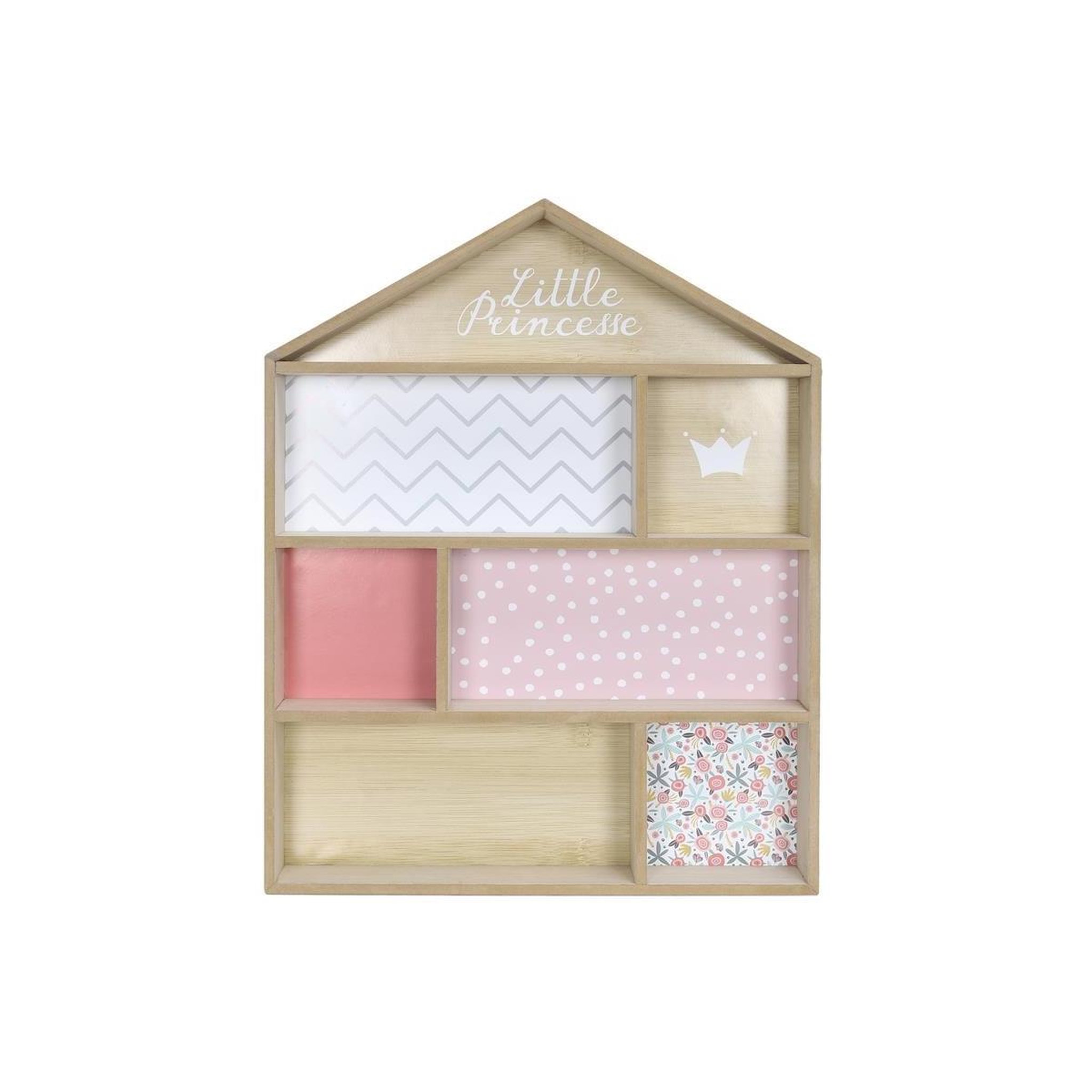 HOME DECO KIDS Étagère déco pour enfant  maison  50cm rose
