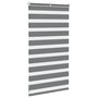Voir la diapositive 4 : VIDAXL Store zebre gris fonce largeur du tissu 65,9 cm polyester