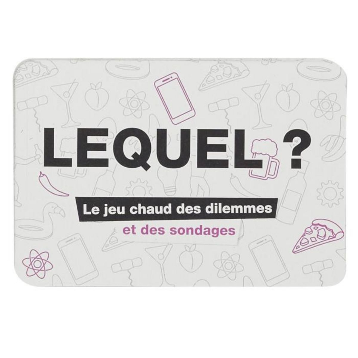 Paris Prix Jeu de 50 Cartes  Dilemme  9cm Blanc & Noir