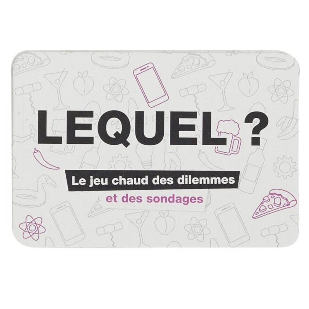 Paris Prix Jeu de 50 Cartes  Dilemme  9cm Blanc & Noir