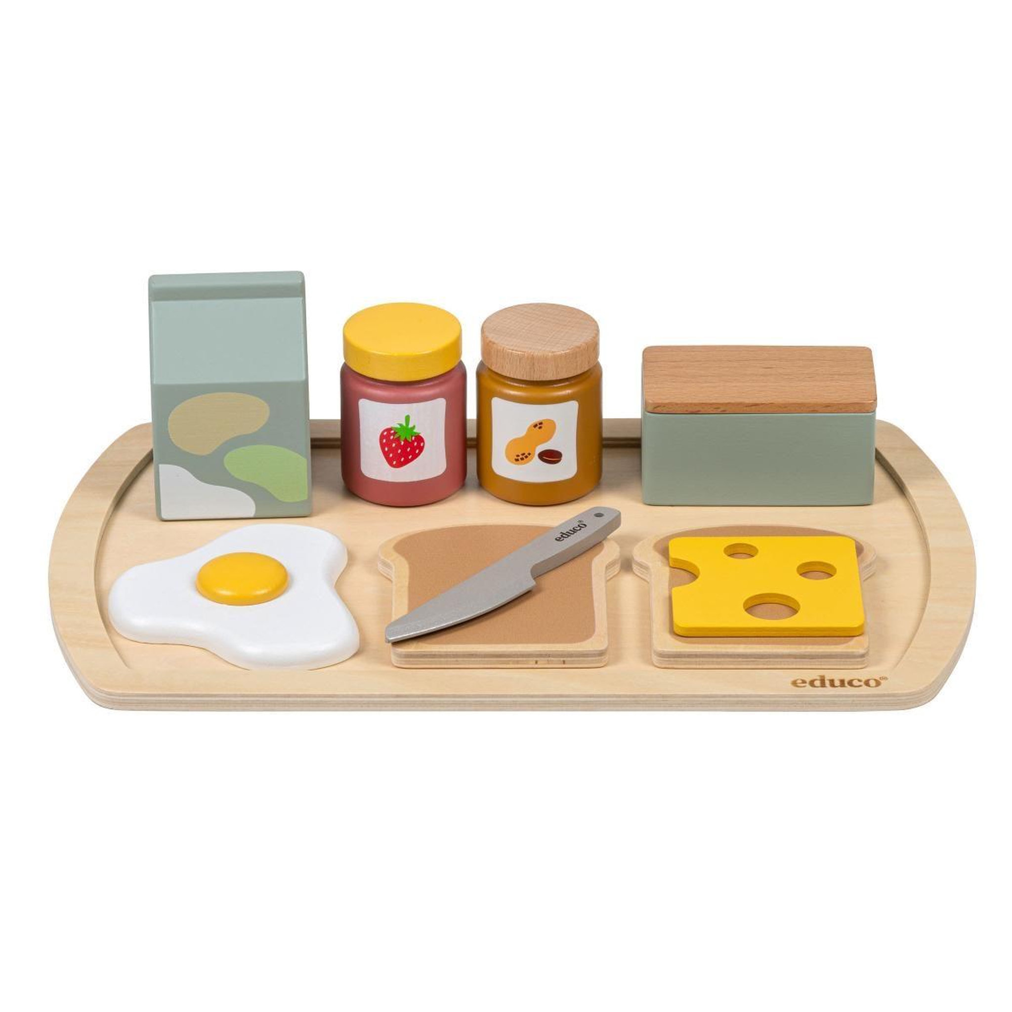 Voir la diapositive 3 : EDUCO Ensemble de petit-déjeuner - set alimentaire — ensemble de 10 pièces