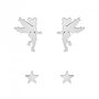 Voir la diapositive 2 : SC CRYSTAL Lot de 2 paires de boucles d'oreilles Disney - Fée Clochette