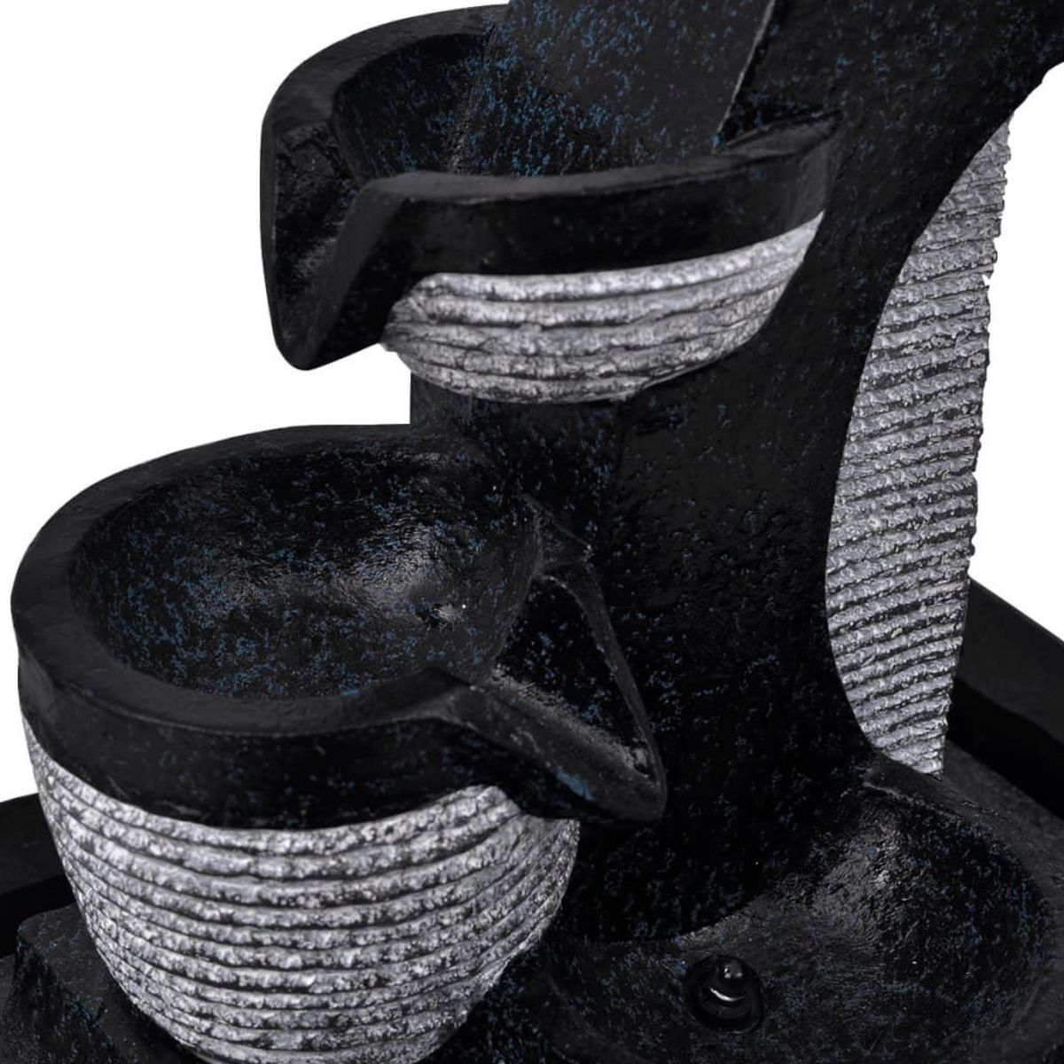 VIDAXL Fontaine d'interieur avec lampe LED Polyresine